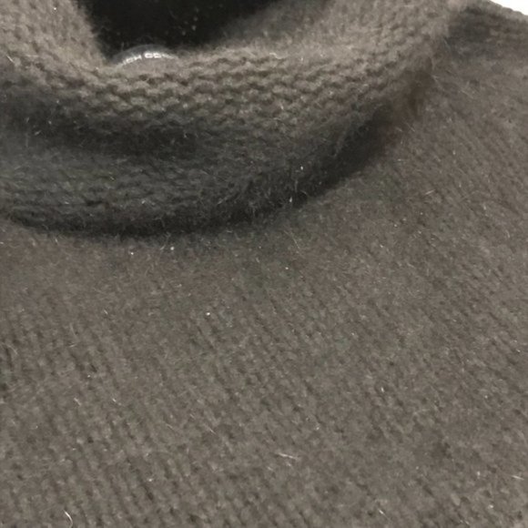 French Connection - Black Angora/Wool Blend Turtleneck - Size Small - Picture 5 of 10